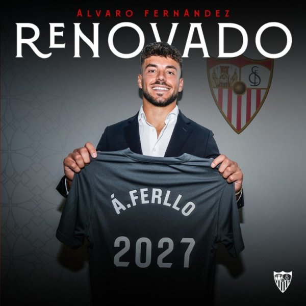 Official: Alvaro and Sevilla reach a contract renewal, with new contract until 2027