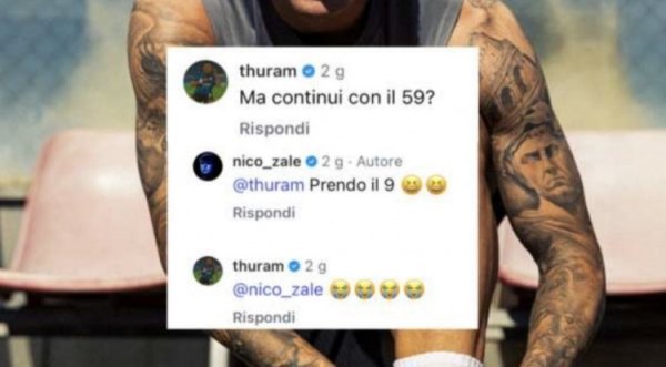 Turam and his teammate Zalevsky teased each other, who joked that he would take away No. 9 in the new season