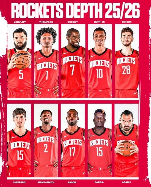 ESPN: Rockets are fourth from the bottom singles last season, Durant joins just solves this only problem