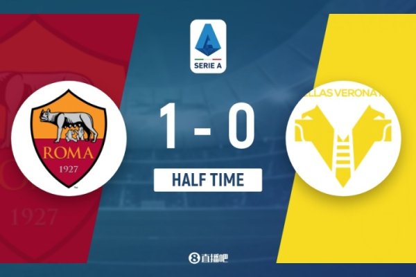 Halftime - Roma temporarily 1-0 Verona, Dorfbik scored and Ceric assisted