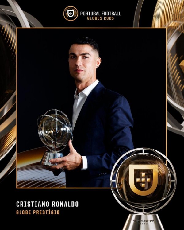 Official: Cristiano Ronaldo wins Portugal’s Global Prestige Award in recognition of his outstanding career achievements