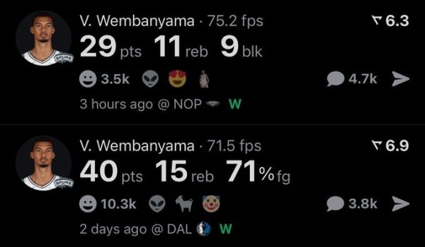 Perfect error control! In the first two games, Wenban scored a total of 69 points, 26 rebounds, and 12 blocks with zero mistakes.