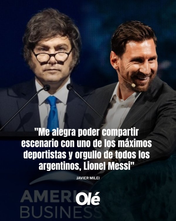 Argentine President: It’s an honor to share the stage with Messi, one of the greatest athletes and the pride of Argentines