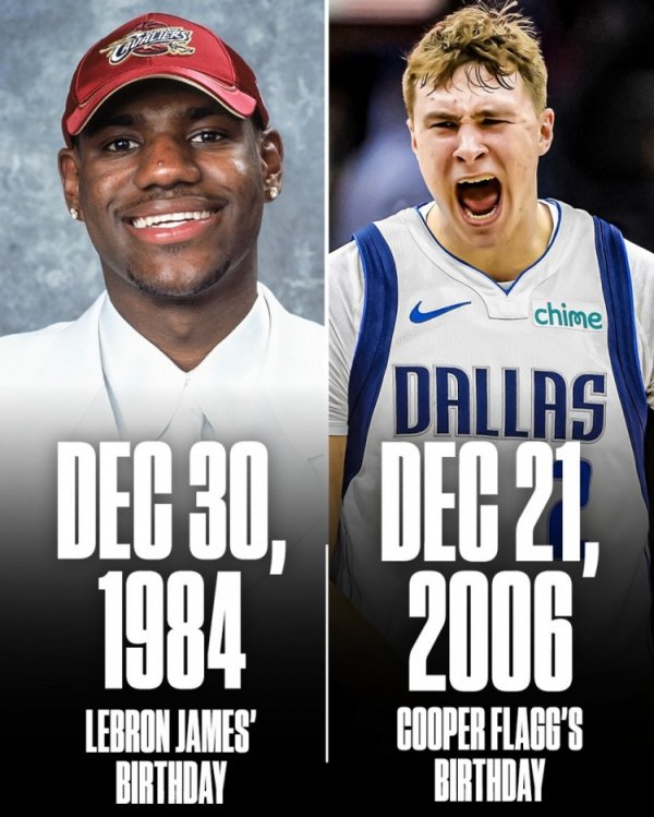 Flagg scored 25+ points in a single game at the age of 18. Only James has done this before in history.