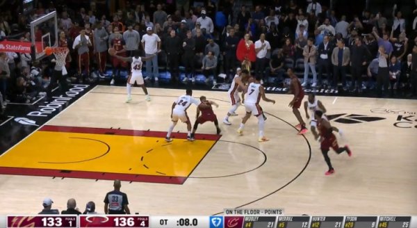 Heat VS Cavaliers referee report: Missed Ball s 5-second inbound ball violation, but the penalty was correct and the game was overturned.